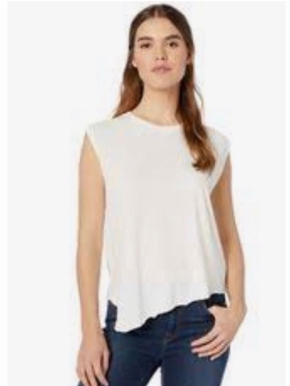 Hudson Rolled Sleeve Tank Size L